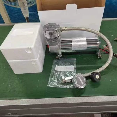 Cross-Border 12V Car Air Pump Air Compressor Car Chassis Suspension Tire Pump Air Suspension