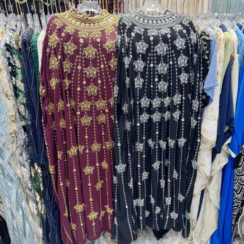 Cross-Border Luxury Socialite Gown for Women 2026 New Style Beaded Sequin High-End Evening Dress
