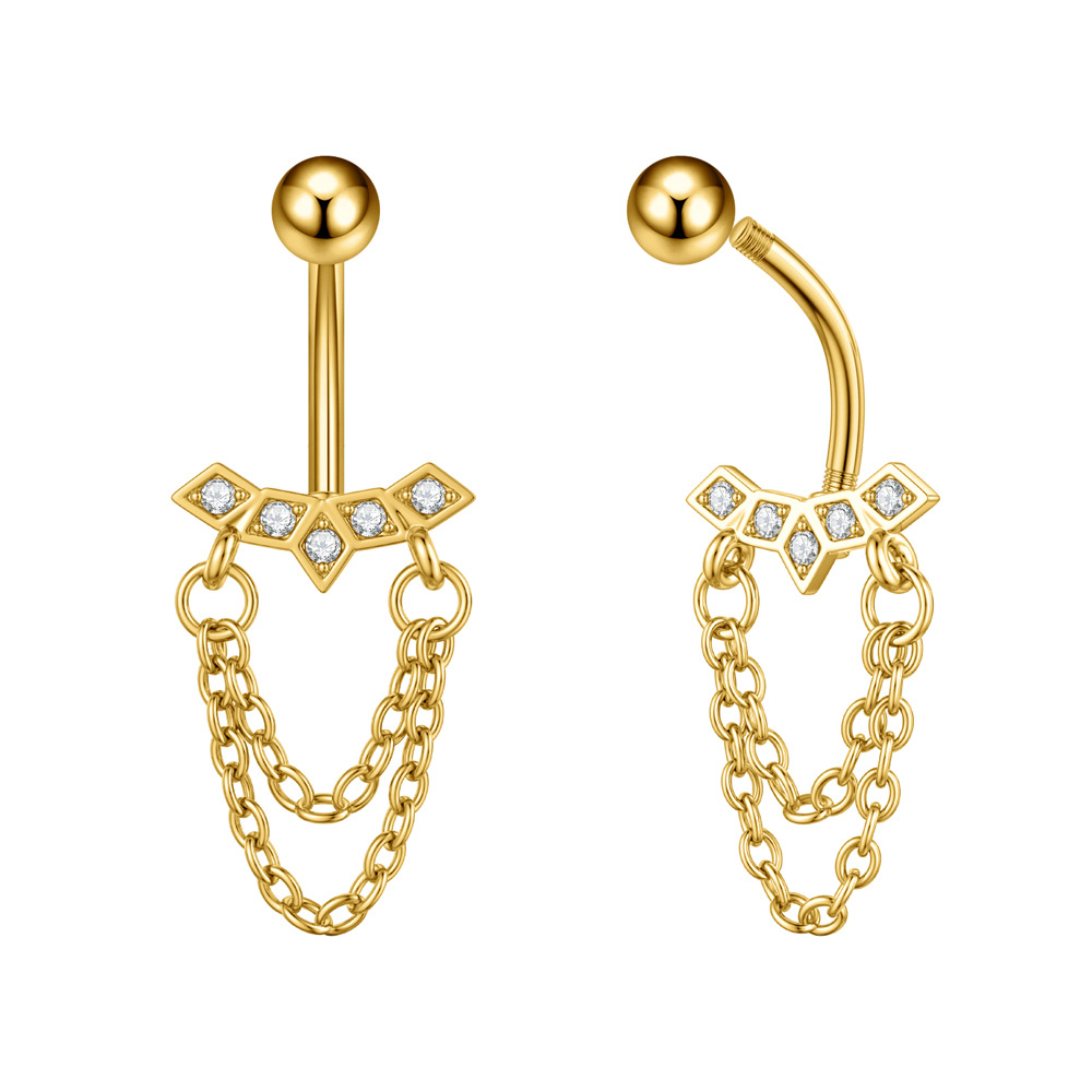 5g Weight Zircon Inlay Material Belly Ring Classification 1 Piece Quantity Casual, Bar Occasion 316 Stainless Steel Material Star, Flower, Butterfly Pattern All Seasons Season Unisex Gender Plating Design Hip-Hop, Simple Style, Cool Style Style 1 Piece 316 Stainless Steel Zircon Belly Rings Star Flower Butterfly Unisex 43