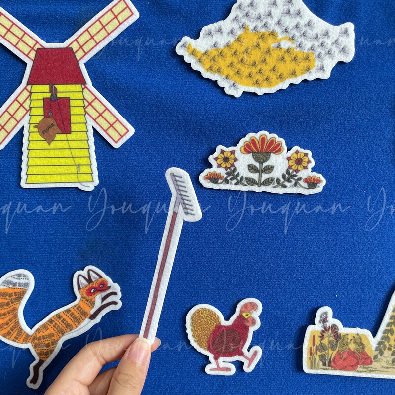 母鸡萝丝去散步英文绘本故事教具幼儿园围裙剧早教启蒙教具|undefined