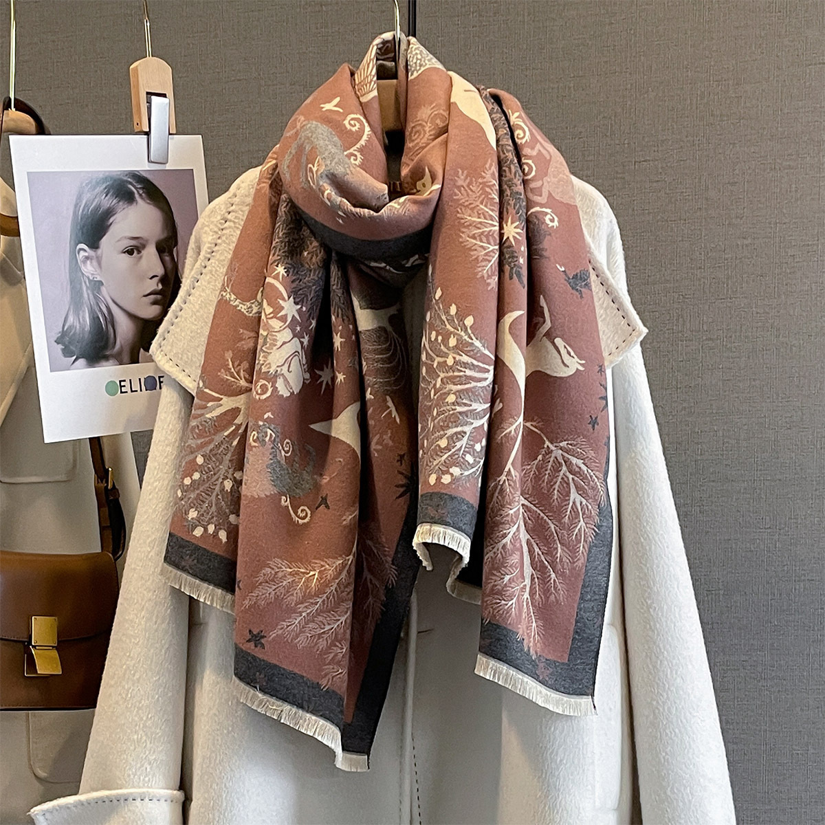 Sciarpa in cashmere da donna, sciarpa invernale di lusso_voghion.com