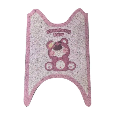 high temperature resistant dirt-resistant electric — Electric vehicle foot mat - strawberry-bear-new-continent-extended-little-turtle-king