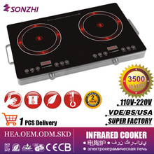 智能雙頭電陶爐家用多功能多頭爐電熱爐光波爐3500W大功率電爐灶