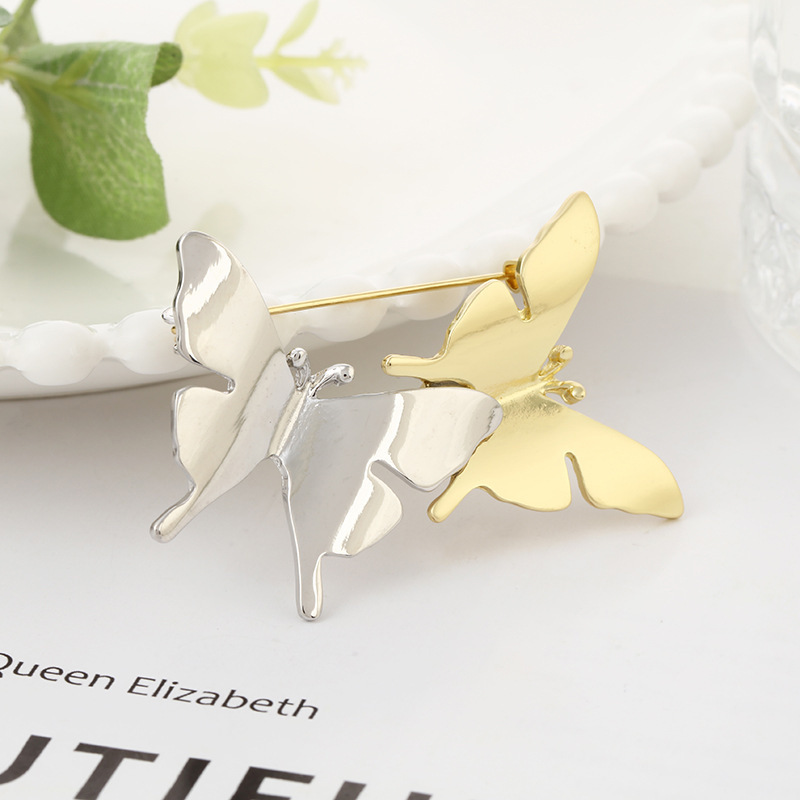 3#双色蝴蝶胸针