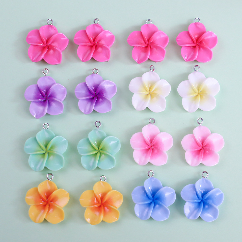 Color Pendant Pendant Summer Flower Pendant DIY Earrings Necklace Bracelet Keychain Mobile Phone Hanging Accessories