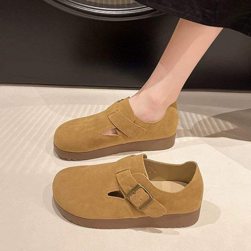 Birkenstock Shoes for Women 2025 New Spring & Fall Maternity Shoes Non-Slip Soft Bottom Bean Birkenstock Shoes All-Inclusive One-Leg Women's Shoes