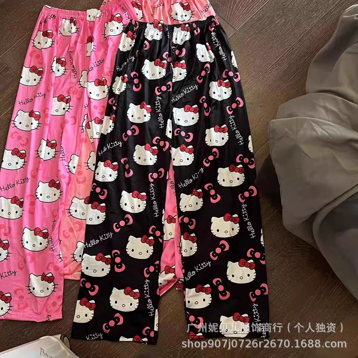 Hello Kitty, тонкие брюки для отдыха, оверсайз, корейский стиль, прямые поставки из фабрики