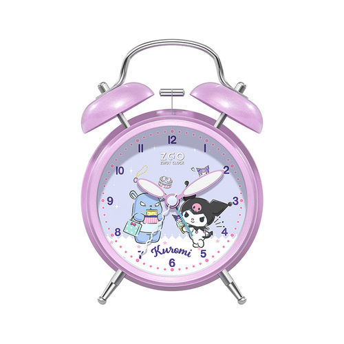 ZGO Zhenggang Kuromi small alarm clock for children, girls and students, special wake-up tool for learning self-discipline cartoon clock