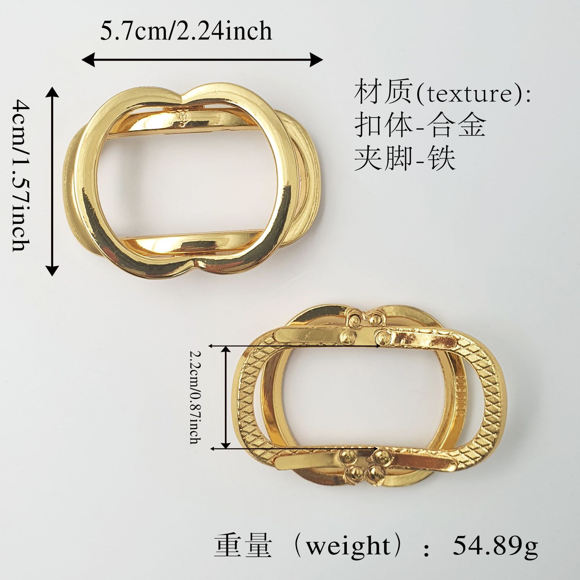 Un accesorio de hardware de zapatos de cuero con botones decorativos metálicos para ropa, zapatos, botones de ajuste de fundición a presión de aleación de zinc al por mayor