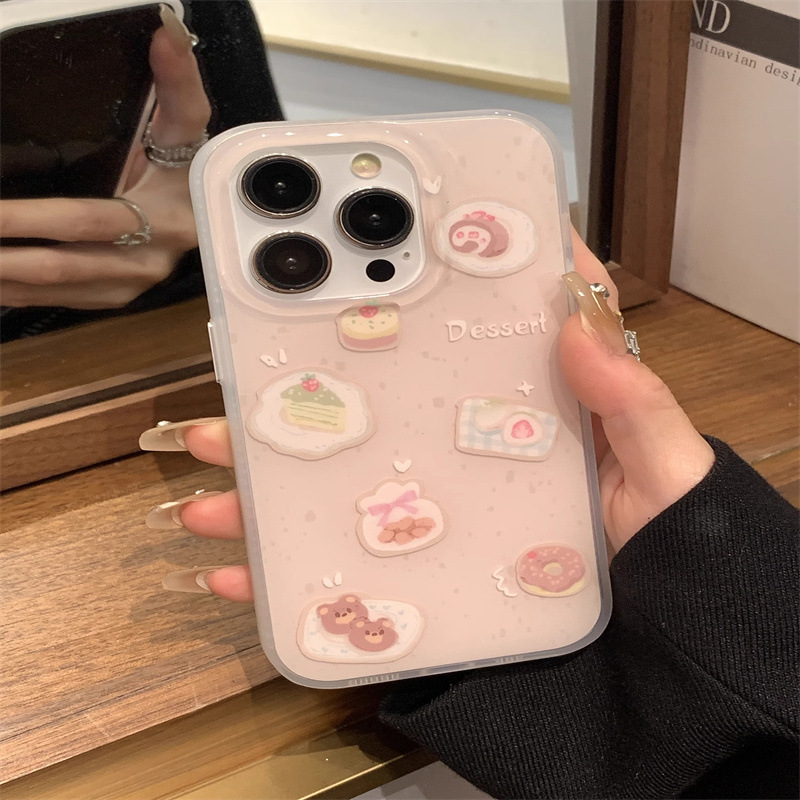 Rubber cartoon suitable for iPhone15prom mobile phone case Apple 14 Creative 13 all-inclusive 12 drop-resistant 11 men and women
