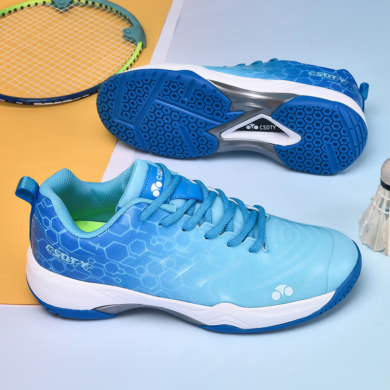 Zapatos de bádminton casuales transfronterizos respirables antideslizantes zapatos de tenis de mesa ligeros para hombres y mujeres en stock image 3