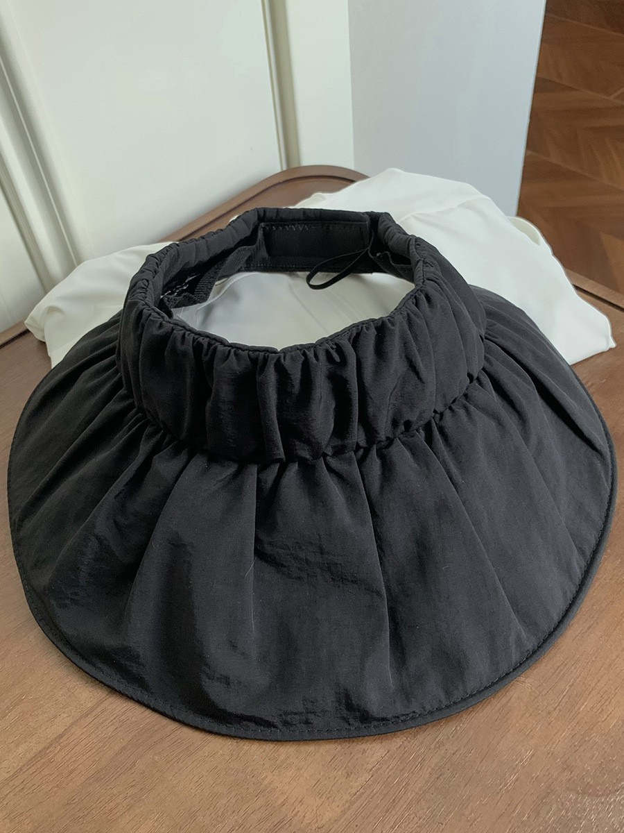 Diseño coreano de nicho sensación de sombrero superior vacío anti-solar para mujeres de verano al aire libre anti-ultravioleta plegado sombrero conchas