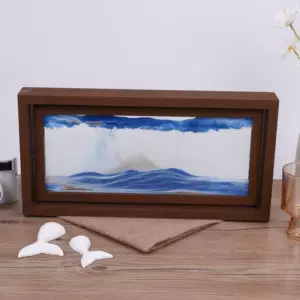 创意简约高档玻璃沙漏流沙画摆件玄关酒柜摆件家居装饰可定制饰品