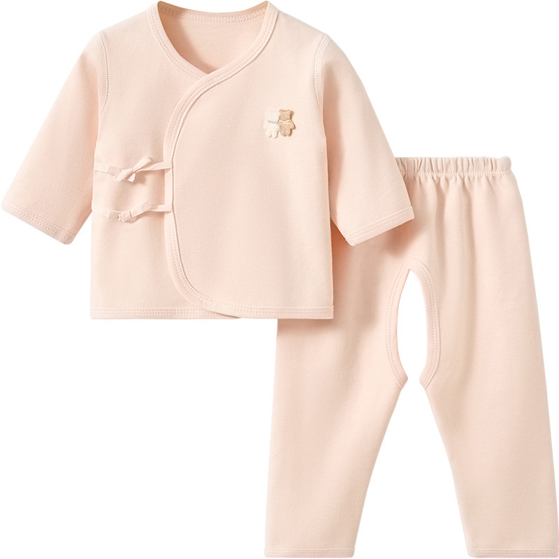 Ropa para bebés recién nacidos otoño y invierno nacimiento 0 base marzo dividido monje calentamiento ropa interior bebé otoño conjunto de abrigo