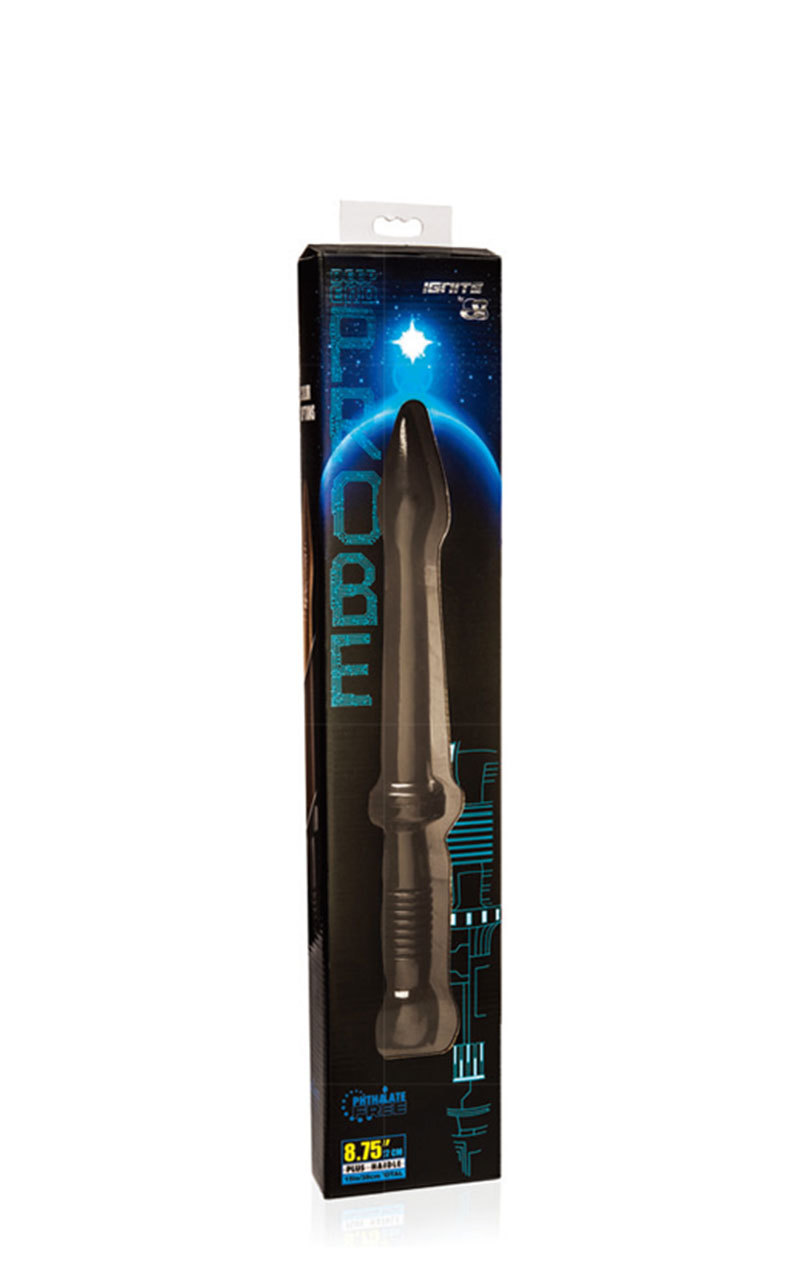 PVC Spear-Shaped Anal Plug Dildo, Black High-Simulation Masturbation Stick — detail image 2