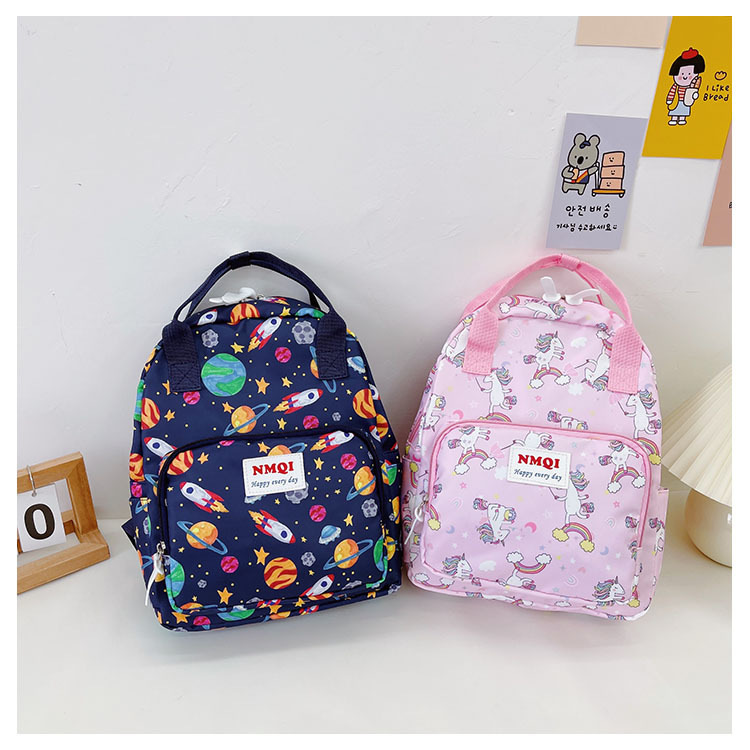 Fashion Children's Cartoon Canvas Large-capacity Printing Dinosaur Pattern Backpack Wholesale Nihaojewelry display picture 19