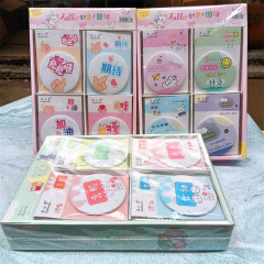 Creative single-sided small round mirror, tinplate cartoon, portable student handheld makeup mirror, mini round mirror wholesale