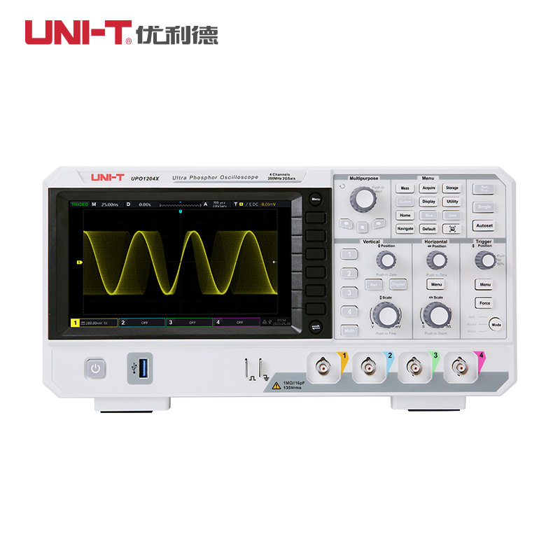 优利德（UNI-T） UPO1104X数字示波器 四通道 100M 56Mpts深度