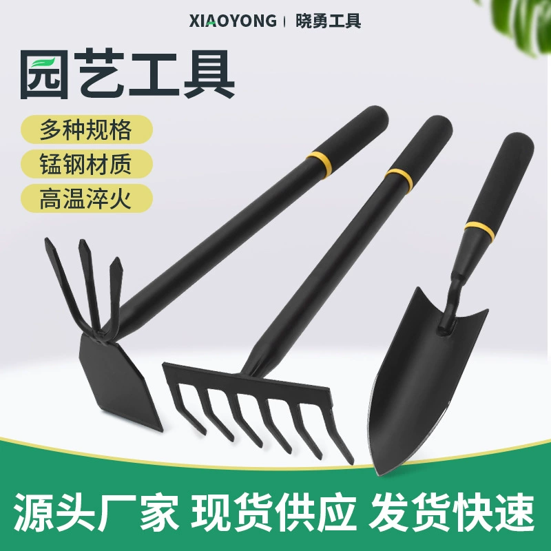 Ganhai сельскохозяйственная Лопата Садоводство цветок Посадка травы набор из трех частей небольшие грабли небольшая мотыга Лопата пляжный инструмент