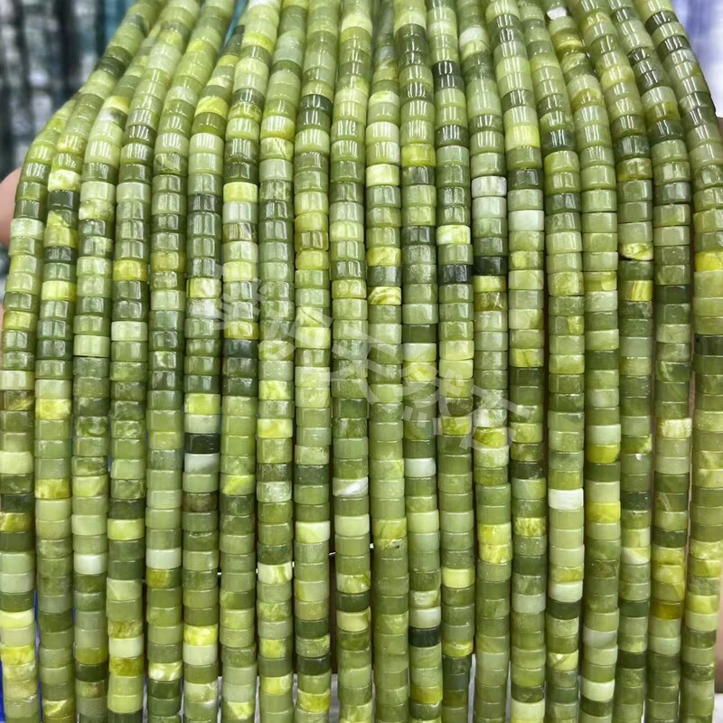 2*4mm天然石管珠隔片散珠玉髓青金水晶圆柱隔珠diy饰品配件批发|undefined
