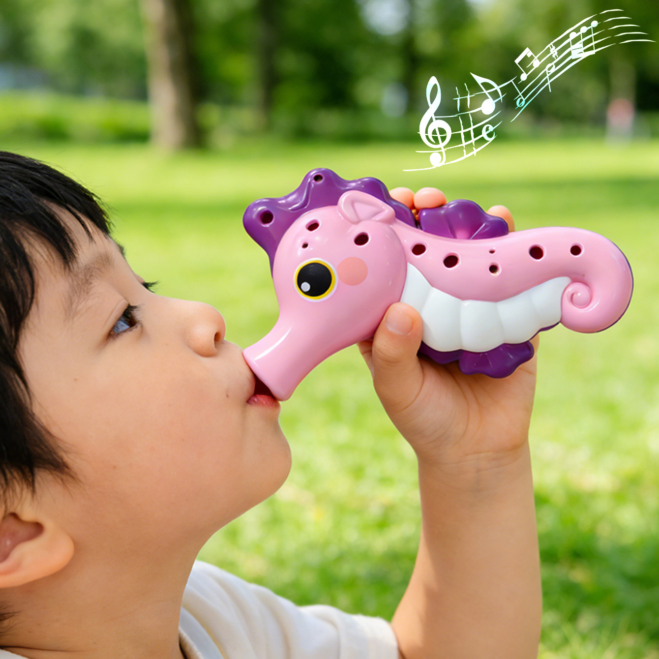 New cross-border hot-selling children's whistles featuring whales, seahorses, and giant salamanders - educational toys and gifts for children.
