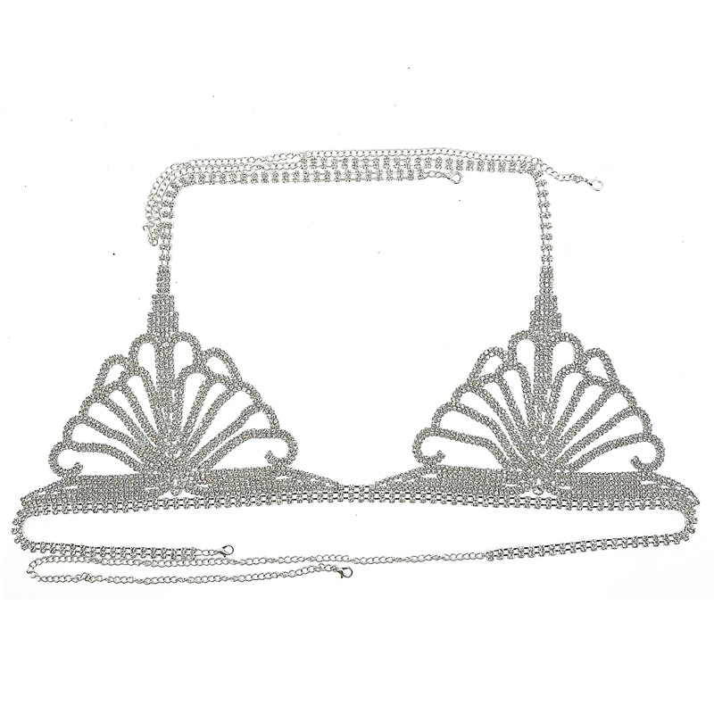 Cross-border accesorios rhinestone garra cadena cuerpo cadena traje sexy sujetador ropa interior traje ropa interior mostrar cuerpo cadena