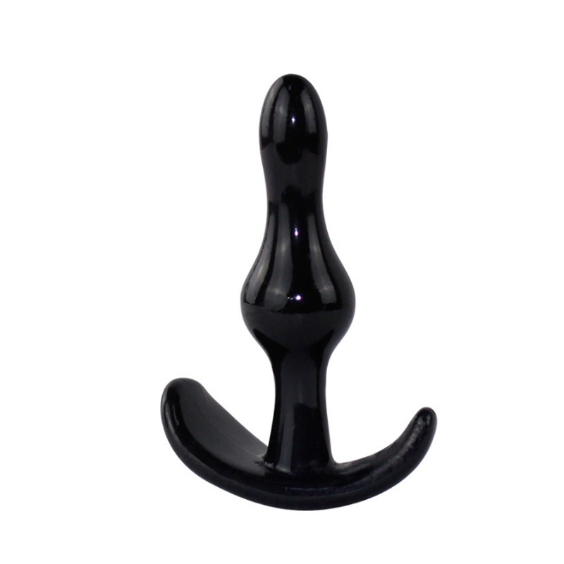 TPE Anal Plug with Three Beads, Pink Wearable Design for Adults — detail image 4