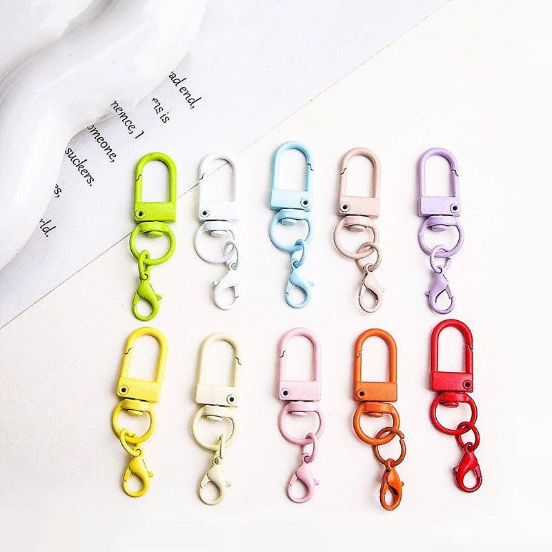 Rotating Painted Hardware Accessories U-Shaped Small Door Buckle Hanging 14mm Lobster Clasp Doll DIY Accessories Doll Bag Hanging Buckle
