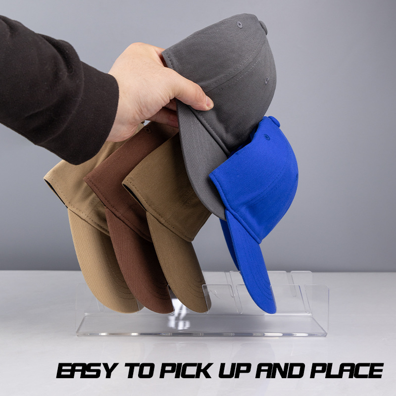 Cross-border acrylic baseball cap holder duckbill hat clear stand hat home storage display rack