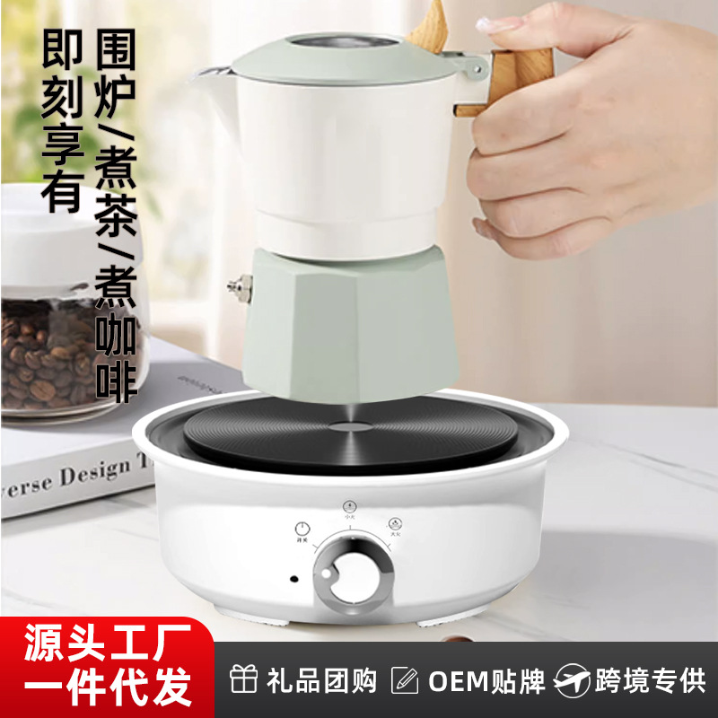 Electric Stove Multifunctional Tea Maker with Multiple Settings, Electric Ceramic Stove with 55-Degree Constant Temperature for Camping, Water Boiling, and Gift Wholesale