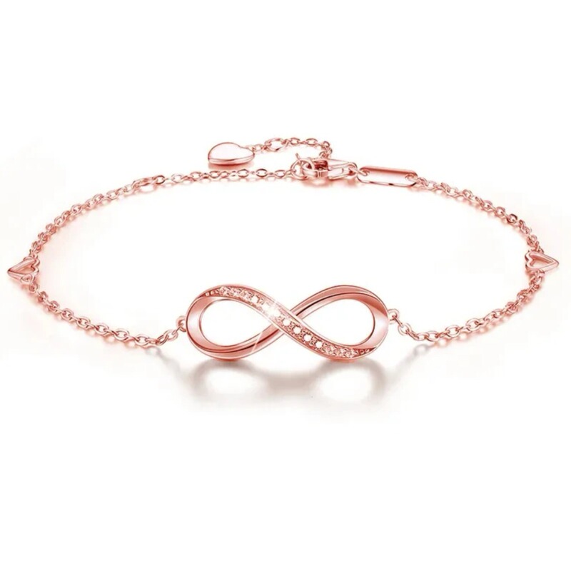 European and American Cross-border Popular S925 Sterling Silver Bracelet 8-character Heart-shaped Infinite Symbol Jewelry Infinite Love Gift Jewelry European and American Cross-border Popular S925 Sterling Silver Bracelet 8-character Heart-shaped Infinite Symbol Jewelry Infinite Love Gift Jewelry