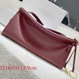 法式小众alai腋下包麂皮LECLICK高级时尚法棍包真皮单肩枕头包女