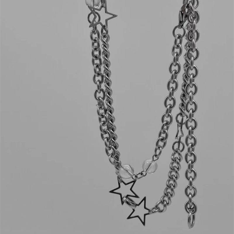 Streetwear Star Titanium Steel Plating Women's Necklace display picture 4