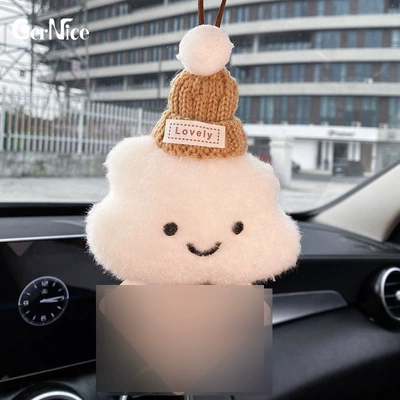 Rearview Mirror Pendant Women, Car hanging - cloud-hat-pendant-does-not-contain-fragrance-tablets