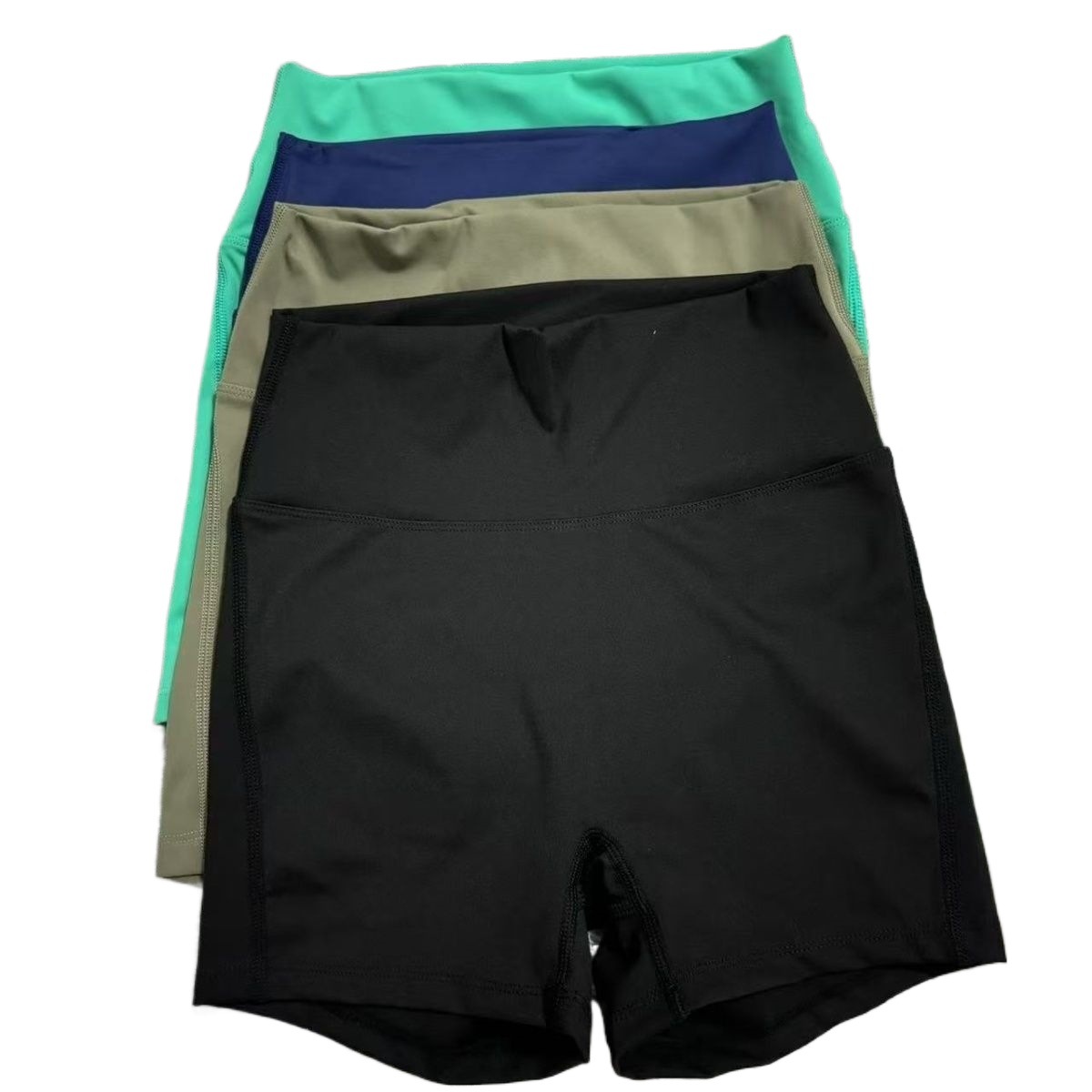 Pantalones cortos de yoga de acondicionamiento de verano corredores ajustados de cintura alta velocidad secos transpirables pantalones cortos desnudos image 6