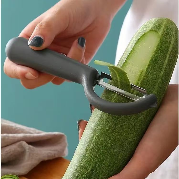 Cuchillo de cocina de frutas para el hogar de acero inoxidable, pelador, raspador de papa, artefacto, cepillo de melón, cuchillo de frutas de cocina multifuncional image 3