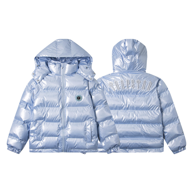 Trendy Brand Trapstar Winter Trendy Casual Collar Men's Cotton-padded Jacket Back Embroidered Warm Sweatshirt suit Jacket Trendy Brand Trapstar Winter Trendy Casual Collar Men's Cotton-padded Jacket Back Embroidered Warm Sweatshirt suit Jacket