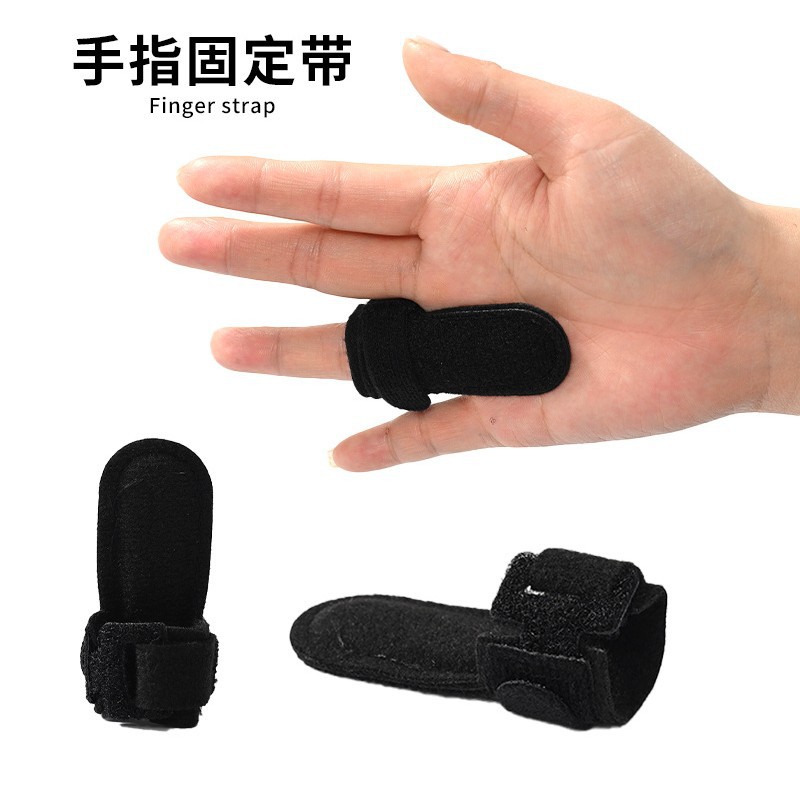 Adjustable finger splint with magic tape closure, designed for finger fracture, tendon rupture, and finger protection