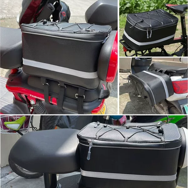 Generation driving bag back seat bag electric car hanging storage tail bag mountain bike storage box rear shelf carrying bag equipment