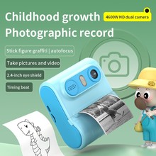 跨境儿童拍立得打印数码相机高清单反双镜头拍摄照相机玩具