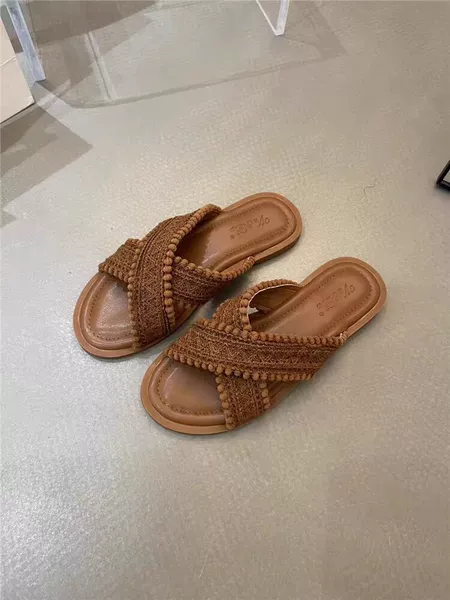 Brown slippers
