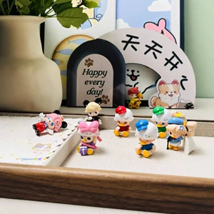 [dimoo系列手办米奇唐老鸭改娃diy萌粒PVC二创改娃手机链配件]