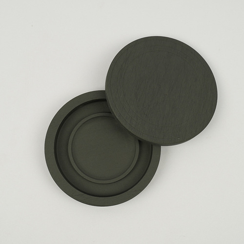 Directly from the manufacturer, four-inch ink sea ribbed inkstone with a diameter of 10cm, a simple round inkstone with a cover, is used for calligraphy in the study room.