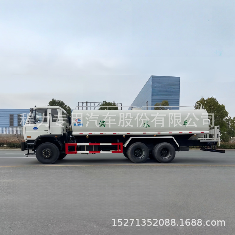 国六15吨东风后双桥洒水车图片 道路喷洒车 出口 15方洒水车报价