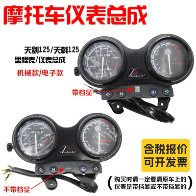 Motorcycle Accessories Tianjian 125 Ybr125 Tianji Code Meter Euro Ii Speed Instrument Assembly Code Meter Odometer (Motorcycle General Parts)