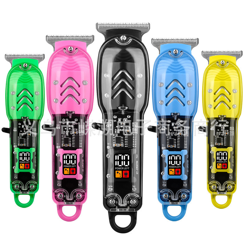 Cross-Border New Product T9 Electric Clipper Electric Hair Clipper Bald Oil Head Electric Clipper Plastic Shaver Wholesale Hair Clipper