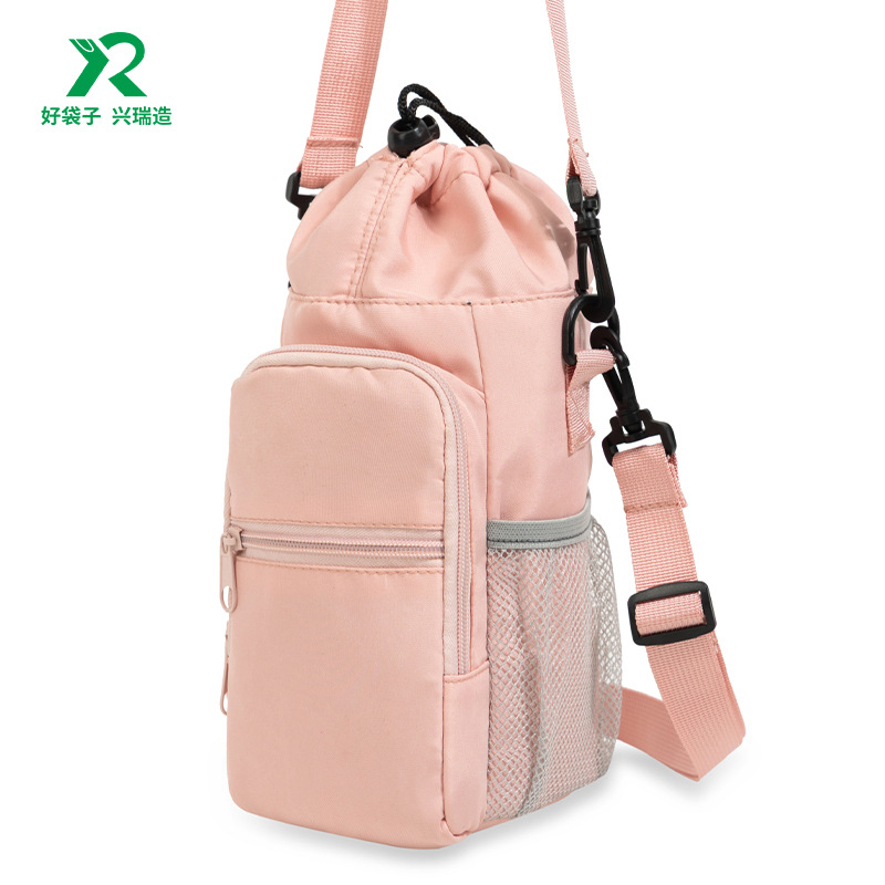 新款旅行水壶包大容量多功能斜挎手提包包女骑行运动保温手机包