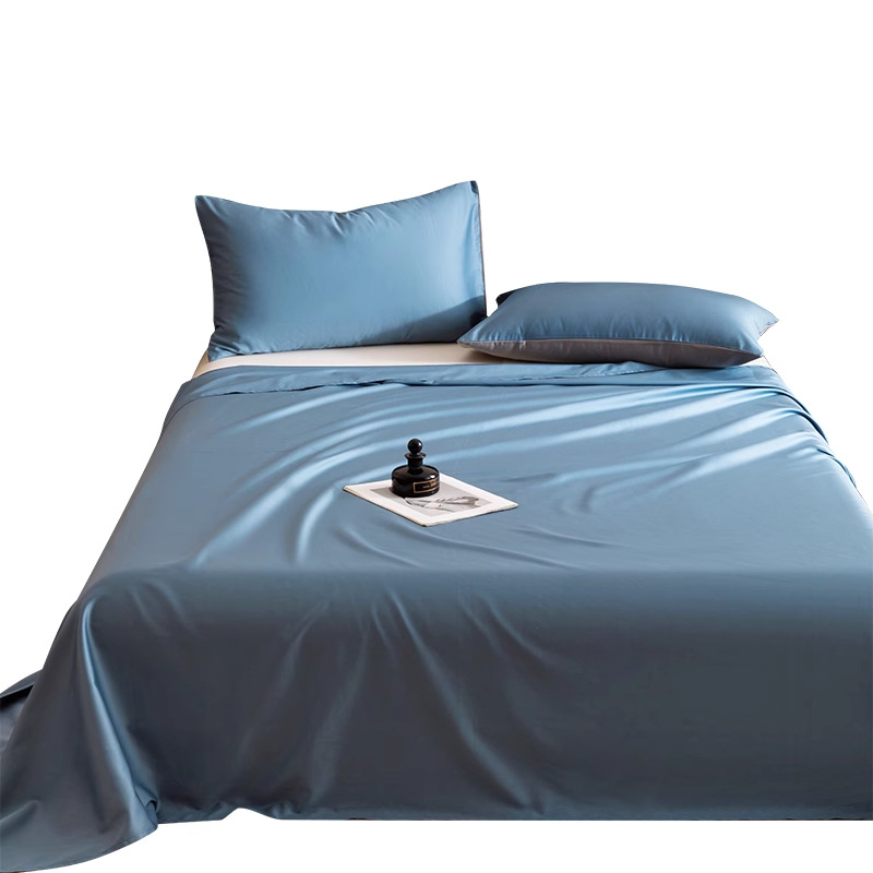 100S Xinjiang de algodón de fibra larga, sábana individual gruesa de algodón puro, sábana individual de una sola pieza, dormitorio de algodón doble, sábana para estudiantes, juego de tres piezas