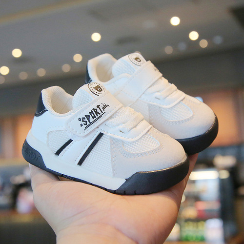 Baby shoes, men's autumn new baby shoes, non-slip toddler shoes, women's breathable mesh velcro children's shoes, direct sales