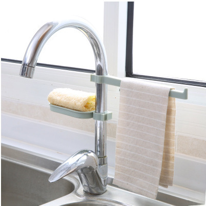 Gexuan Faucet Drainage Shelf Sink Storage Shelf Kitchen Supplies Sink Sponge Cloth Drainage Shelf 